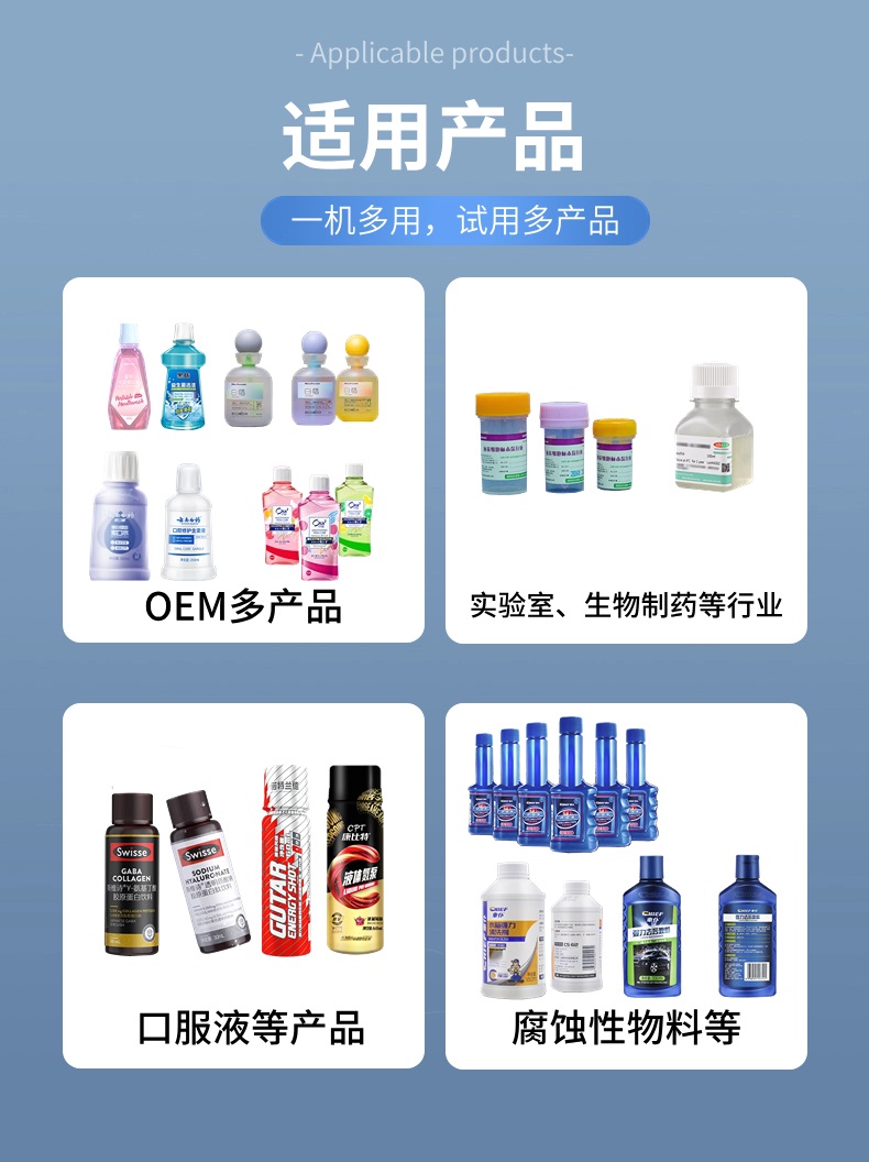 [桌面式]小型夹选式旋盖机适用产品